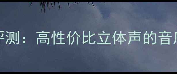 图片 大通DS73音箱深度评测：高性价比立体声的音质表现与使用场景全