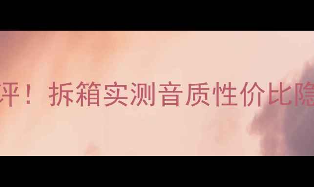 图片 天朗同铀喇叭真实测评！拆箱实测音质性价比隐藏功能，附避坑指南