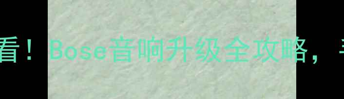 图片 天籁音响改装必看！Bose音响升级全攻略，手把手教你避坑2