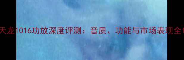 图片 天龙1016功放深度评测：音质、功能与市场表现全1