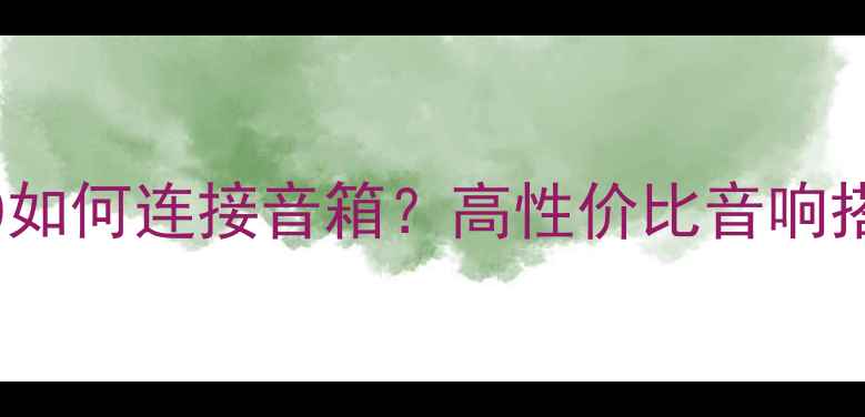 图片 天龙DA300如何连接音箱？高性价比音响搭配指南🎧