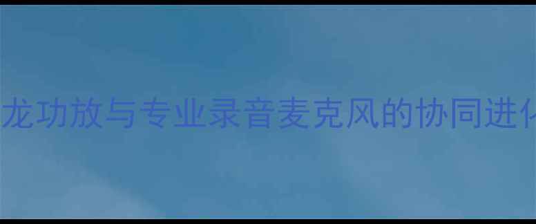 图片 天龙功放与专业录音麦克风的协同进化2