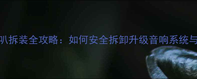 图片 奥迪A6喇叭拆装全攻略：如何安全拆卸升级音响系统与改装技巧