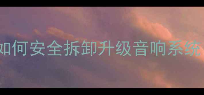 图片 奥迪A6车喇叭拆装全攻略：如何安全拆卸升级音响系统（附工具清单与注意事项）1