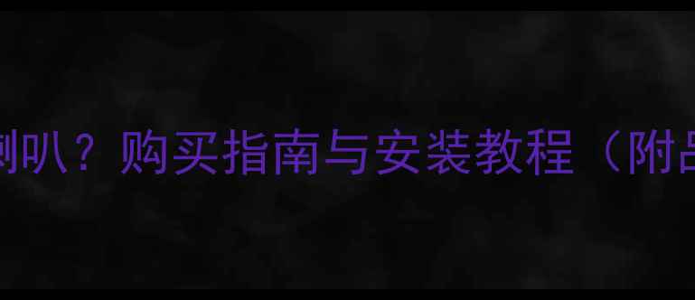 图片 如何找到原装标志408喇叭？购买指南与安装教程（附品牌授权店查询方法）1