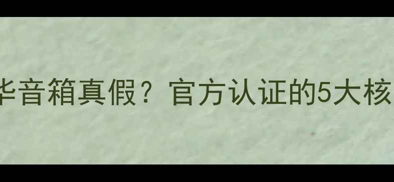 图片 如何辨别宝华音箱真假？官方认证的5大核心鉴别技巧2