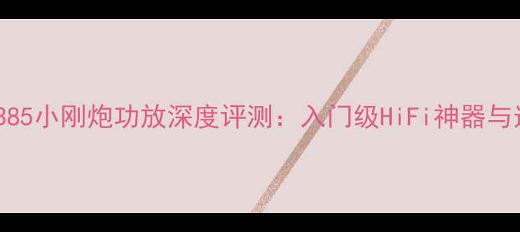 图片 安桥AX-385小刚炮功放深度评测：入门级HiFi神器与选购指南