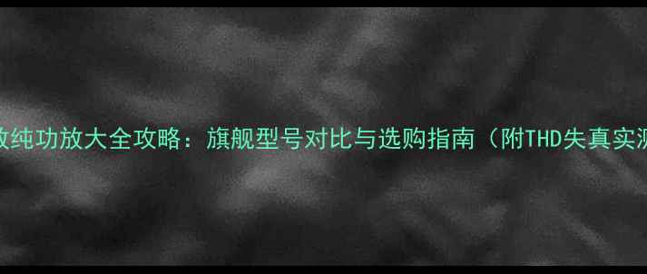 图片 安桥功放纯功放大全攻略：旗舰型号对比与选购指南（附THD失真实测数据）
