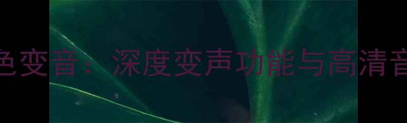 图片 安桥音响1音色变音：深度变声功能与高清音质调校方案1