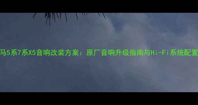 图片 宝马5系7系X5音响改装方案：原厂音响升级指南与Hi-Fi系统配置全