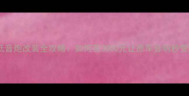 图片 宝马X1低音炮改装全攻略：如何花3000元让原车音响秒变HiFi？2