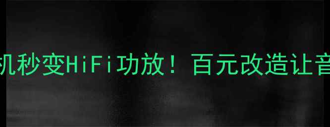 图片 实测分享877主机秒变HiFi功放！百元改造让音质开挂的秘诀2