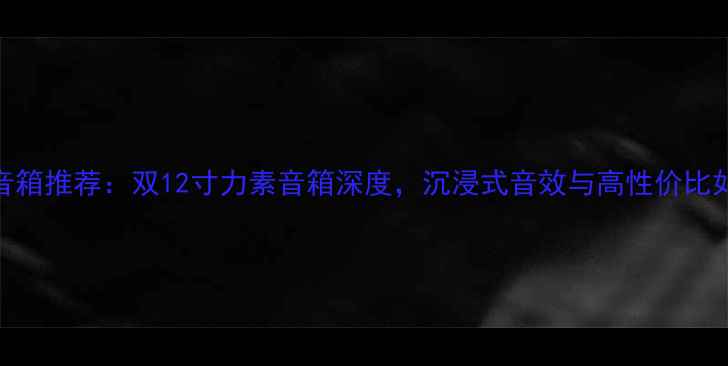 图片 家庭影院音箱推荐：双12寸力素音箱深度，沉浸式音效与高性价比如何兼得？