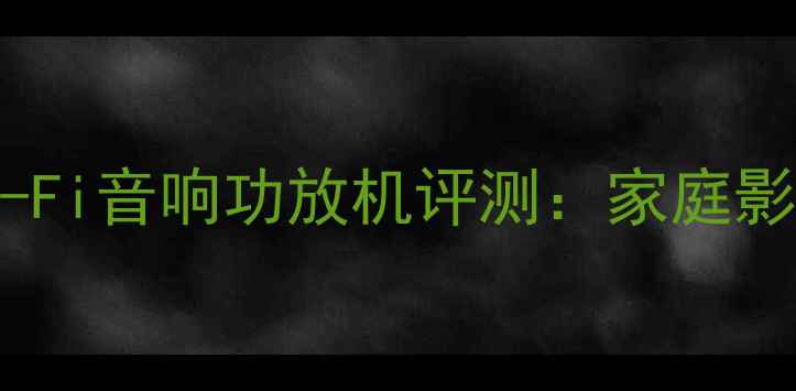 图片 山水功放B-2301专业级Hi-Fi音响功放机评测：家庭影院与音乐播放的终极神器