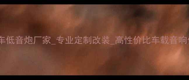 图片 广东汽车低音炮厂家_专业定制改装_高性价比车载音响供应商1