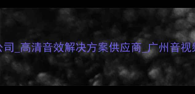 图片 广州专业音响设备公司_高清音效解决方案供应商_广州音视频工程一站式服务商