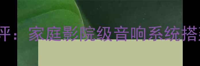 图片 建武320外接功放深度测评：家庭影院级音响系统搭建全攻略（附配置方案）