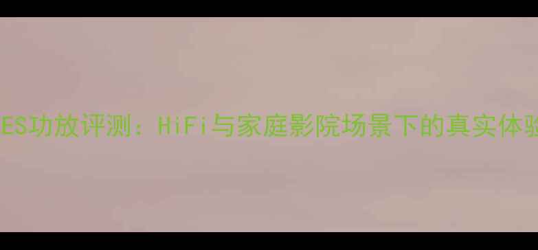 图片 德国AAES功放评测：HiFi与家庭影院场景下的真实体验报告2