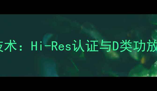 图片 德国AA功放核心技术：Hi-Res认证与D类功放技术的音质革命2