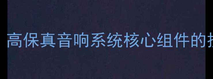图片 德国ASR功放IC深度：高保真音响系统核心组件的技术突破与应用指南1