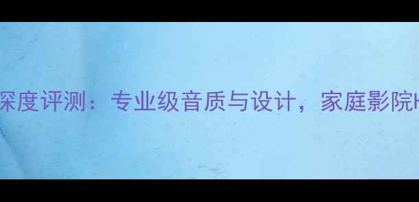 图片 德国BH20音箱深度评测：专业级音质与设计，家庭影院Hi-Fi系统首选