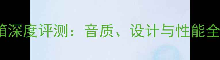 图片 德国SK888音箱深度评测：音质、设计与性能全面（最新版）