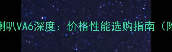 图片 德国小提琴喇叭VA6深度：价格性能选购指南（附专业评测）