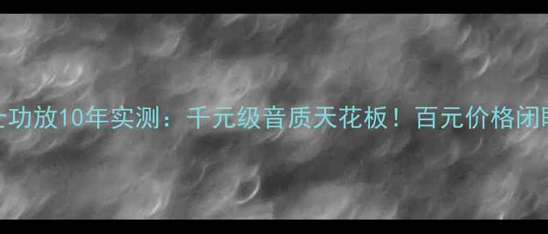 图片 德国瑞华士功放10年实测：千元级音质天花板！百元价格闭眼入不踩雷