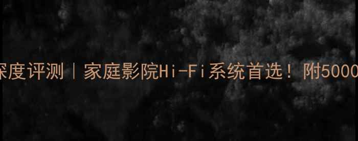 图片 德国至尊功放1504深度评测｜家庭影院Hi-Fi系统首选！附5000元内终极搭配方案1