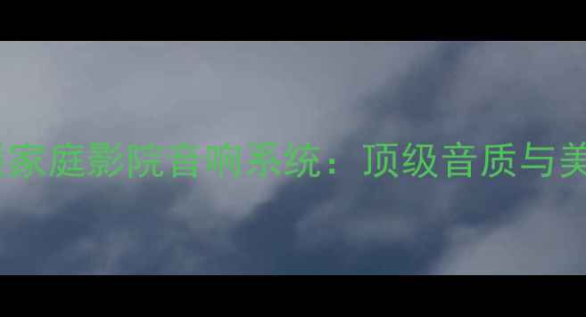 图片 德国飞鱼大理石材质家庭影院音响系统：顶级音质与美学设计的完美融合1