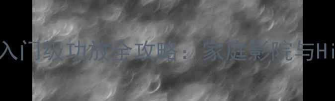 图片 惠威8寸喇叭搭配入门级功放全攻略：家庭影院与Hi-Fi系统搭建指南