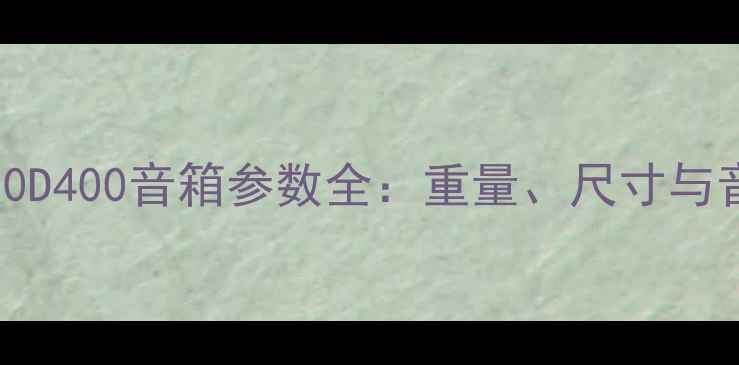 图片 惠威D100D200D300D400音箱参数全：重量、尺寸与音质表现深度测评
