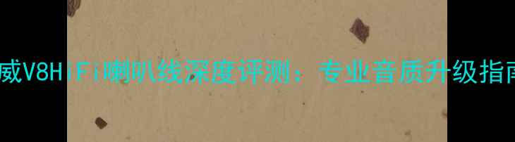 图片 惠威V8HiFi喇叭线深度评测：专业音质升级指南1