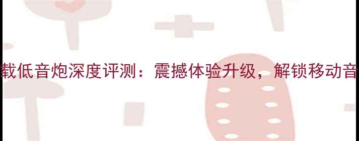 图片 惠威X6Pro车载低音炮深度评测：震撼体验升级，解锁移动音乐新境界！2