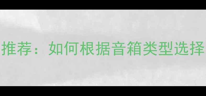 图片 惠威音响功放推荐：如何根据音箱类型选择最佳搭配指南