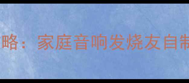 图片 惠威音箱线DIY全攻略：家庭音响发烧友自制高保真音频线教程