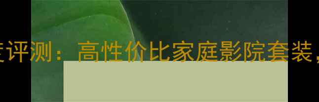 图片 意力音箱FS509深度评测：高性价比家庭影院套装，音质与功能全面1