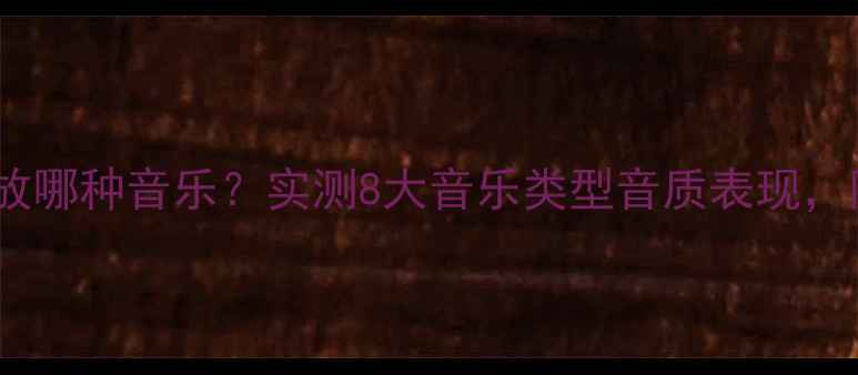 图片 意力音箱适合播放哪种音乐？实测8大音乐类型音质表现，附详细选购指南1