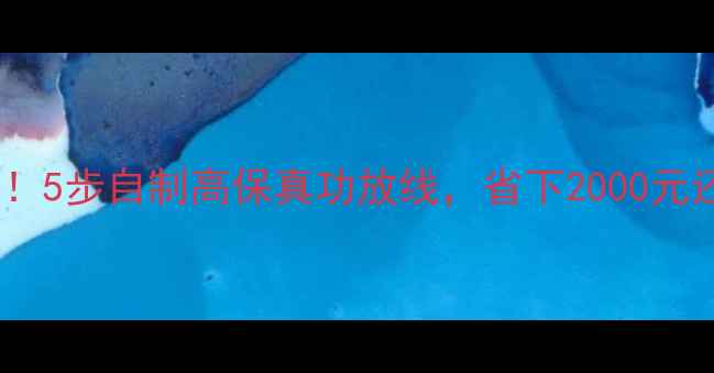 图片 手残党必看！5步自制高保真功放线，省下2000元还提升音质1
