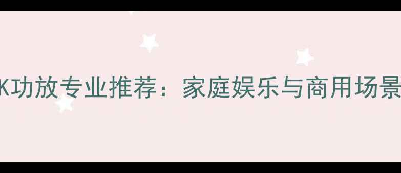 图片 捷克卡拉OK功放专业推荐：家庭娱乐与商用场景选购指南2