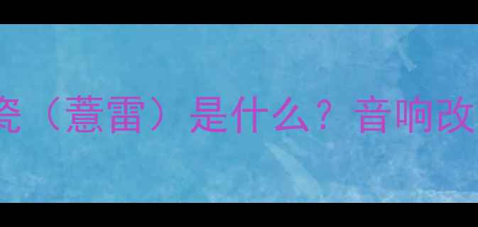 图片 摩雷喇叭压电陶瓷（薏雷）是什么？音响改装中的黑科技！1
