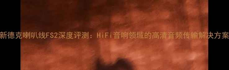 图片 新德克喇叭线FS2深度评测：HiFi音响领域的高清音频传输解决方案