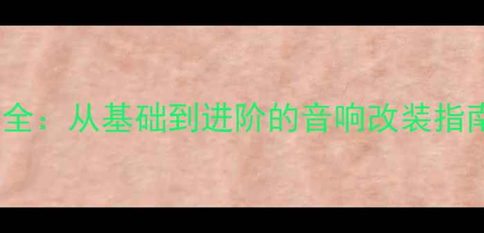 图片 新手必看功放接口全：从基础到进阶的音响改装指南（附详细图解）1