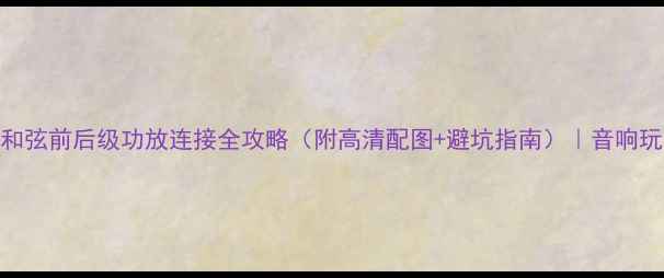 图片 新手必看！和弦前后级功放连接全攻略（附高清配图+避坑指南）｜音响玩家进阶指南