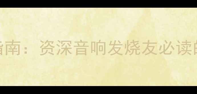 图片 日本Lanceh古董功放收藏指南：资深音响发烧友必读的收藏价值与音响调校秘籍
