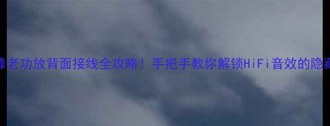 图片 日本先锋老功放背面接线全攻略！手把手教你解锁HiFi音效的隐藏彩蛋🎵