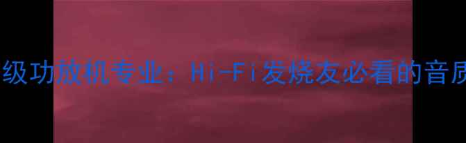 图片 普契尼前后级功放机专业：Hi-Fi发烧友必看的音质提升神器1