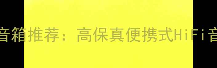 图片 最佳USBDAC音箱推荐：高保真便携式HiFi音效解决方案