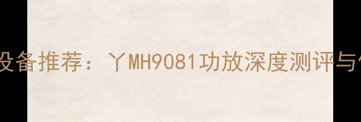 图片 最佳音响设备推荐：丫MH9081功放深度测评与使用体验2