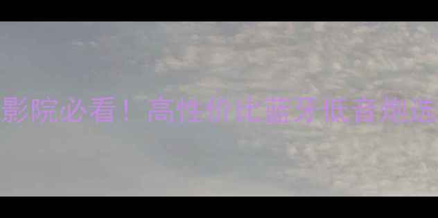 图片 有源低音炮推荐｜家庭影院必看！高性价比蓝牙低音炮选购指南（附避坑干货）